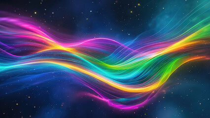 Obraz premium Cosmic Energy Waves