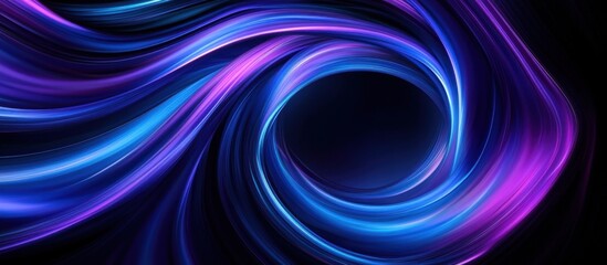 Abstract Swirling Blue and Purple Lights