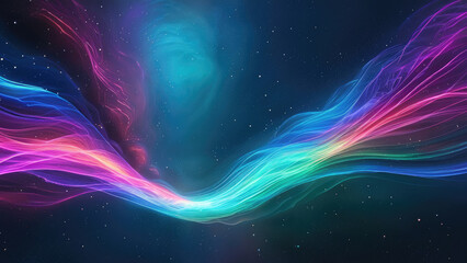 Obraz premium Cosmic Energy Waves
