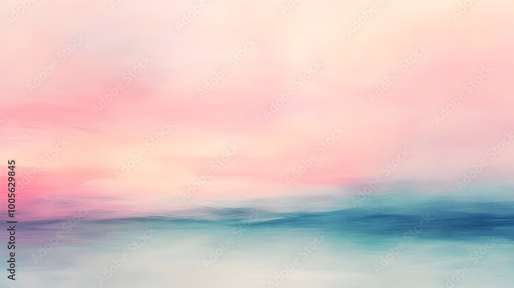 Poster vibrant pastel gradient backdrop with dynamic brush strokes ethereal and dreamlike soft edged blurre