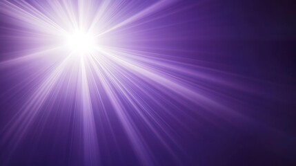 Obraz premium Abstract purple background with bright light rays emanating from the center.