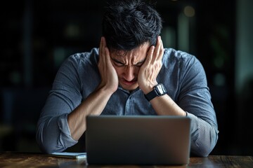 A solo entrepreneur facing setbacks in developing their business, dealing with frustration and self-doubt