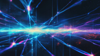 Fototapeta premium Space Radiation Network