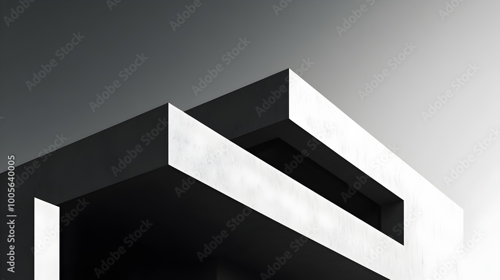 Poster sleek and contemporary minimalist monochrome background featuring clean architectural lines sharp ge
