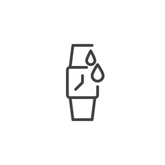 Waterproof Watch line icon