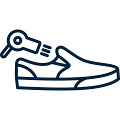 Shoes Cleaning Line Icon