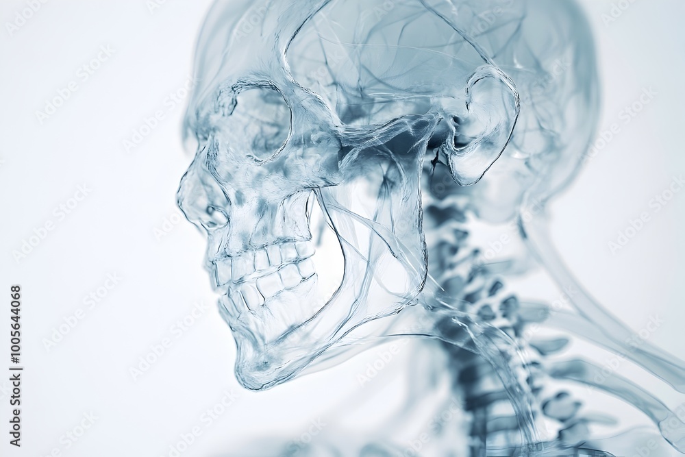 Poster crisp and anatomically accurate x ray visualization of the intricate human skeletal frame and vessel