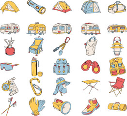 Equipment Camping Illustration