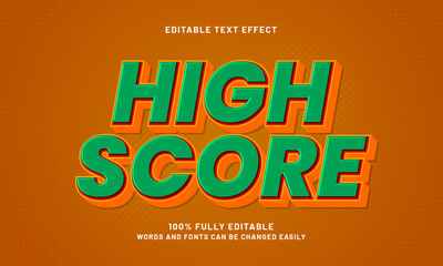 high score editable text effects with a cute and fun theme