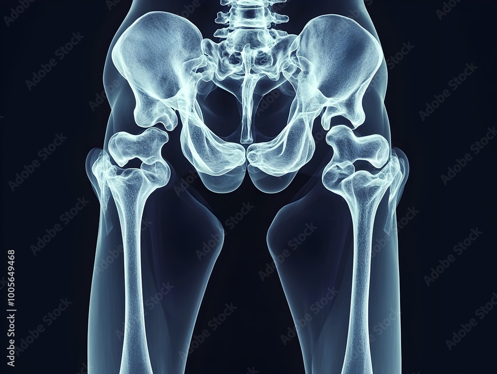 Poster highly detailed x ray scan depicting the precise skeletal structure and intricate bone contours of t