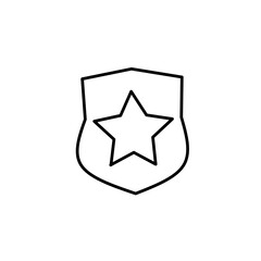Vector trophy line icon.