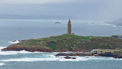 Ancient Roman lighthouse of Hercules in La Coru&ntilde;a