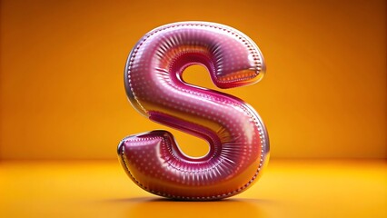 Fototapeta premium English Alphabet Letters inflate Bubble 3D effect