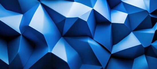 Obraz premium Abstract Blue Geometric Shapes