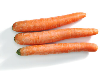 Fresh orange carrots