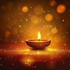 Warm and festive Diwali background with space for personalized messages.