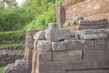 Fototapeta premium archaeological site of the Lurah temple on Mount Penanggungan