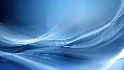 Abstract Blue and White Swirling Lines Background