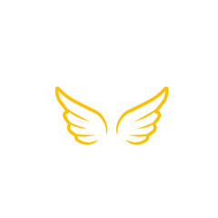 gold wings logo design