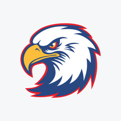 Mascot Head of an Eagle, vector illustration