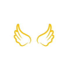 gold wings logo design