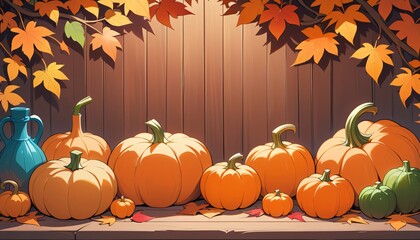 Happy Thanksgiving background illustration