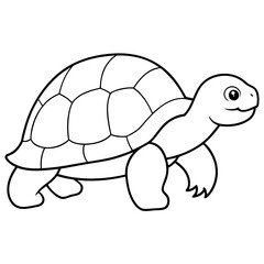 Tortoise Moving Vector Illustration Bringing Nature to Life in Your Design
