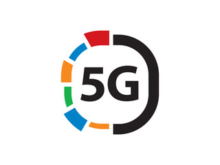 5G Network Connection logo symbol or icon template
