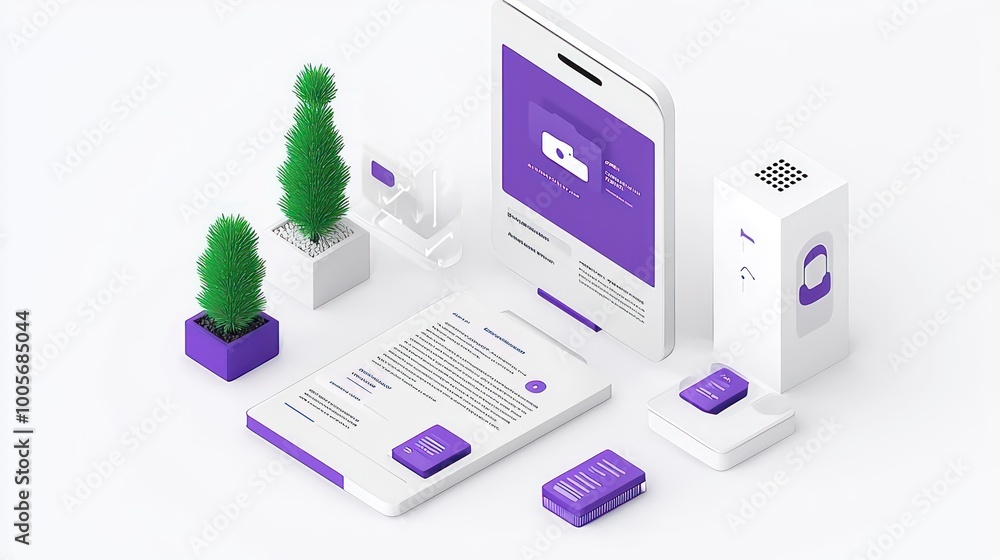 Aufkleber futuristic customer service platform with ai assistance and holographic data visualization