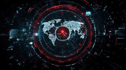 Fototapeta premium Futuristic Customer Service Analytics Dashboard Tracking Calls and Digital Interactions
