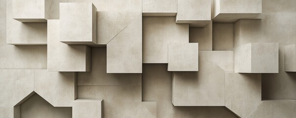 Abstract concrete geometric pattern, minimalist