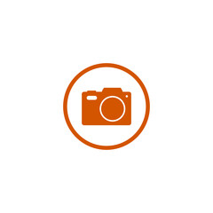 Photo Camera flat icon isolated on transparent background
