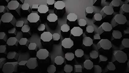 solid black geometry illustration background