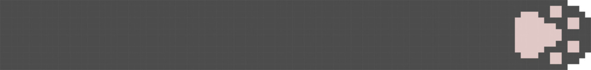 collection set of retro game 8bit pixel art cat paw text box banner, think speak talk text box banner, flat design png illustration