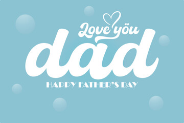 Happy Father's Day lettering vector calligraphy text design. Cute typography design template for poster, banner, gift card, t shirt print, label, badge