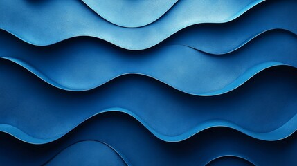 Abstract blue wave pattern, calming design