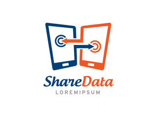 share data logo template design