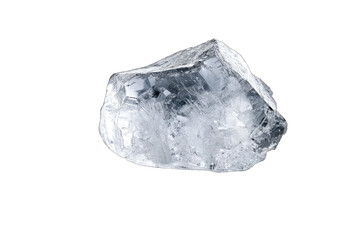 Obraz premium Clear crystal rock with sparkling facets, perfect for showcasing natural beauty and elegance in a variety of projects.