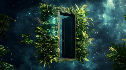 Tropical Mystical Forest Gateway   Enchanted Doorway to Unknown Universe