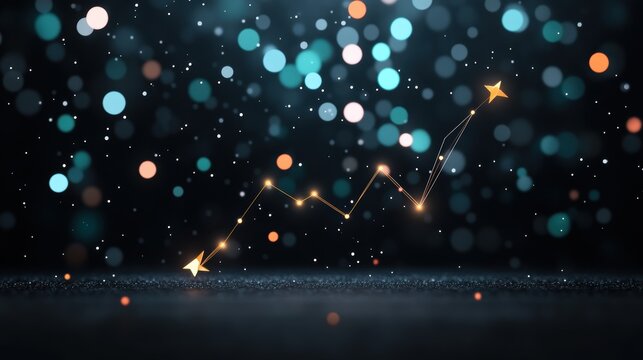 A scatter plot with a hand drawn illustration of a trend line, showcasing a scientific hypothesis.