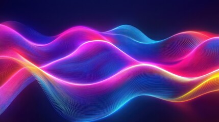 Abstract waves of vibrant colors representing energy and movement.
