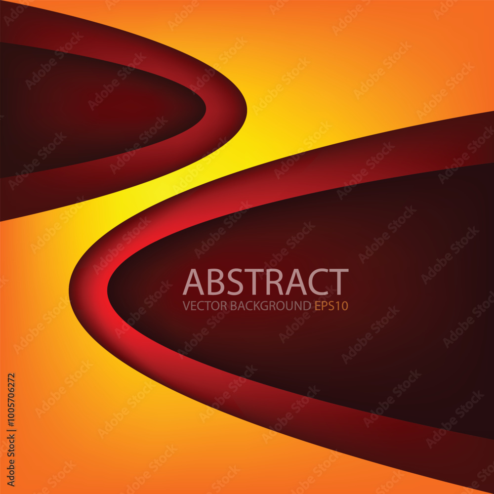 Poster graphic vector curve line overlap background for text and message design