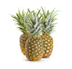 Fototapeta premium fresh pineapple on white background