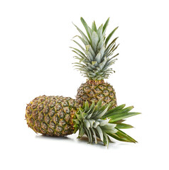 Fototapeta premium fresh pineapple on white background