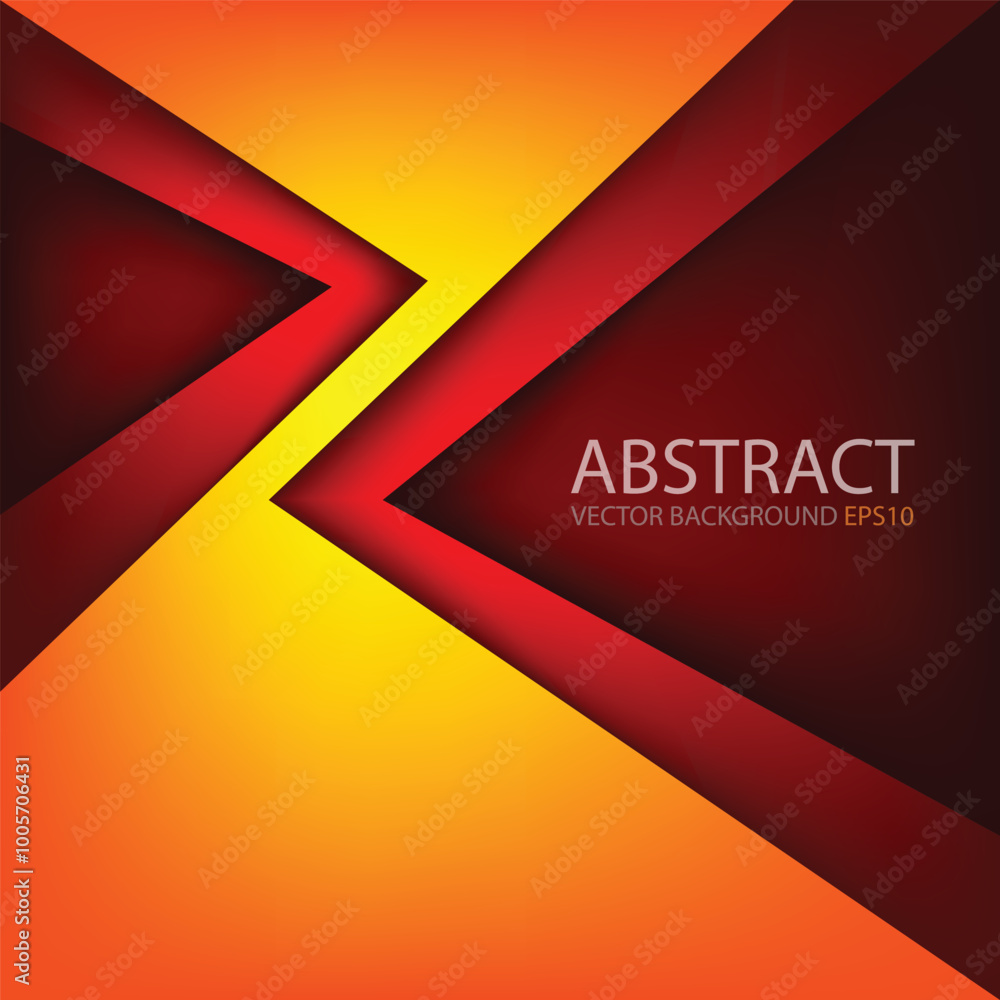 Poster graphic geometric triangle overlap vector layer background for text and message design