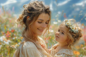 Fototapeta premium Mothers Day Celebration Hiking