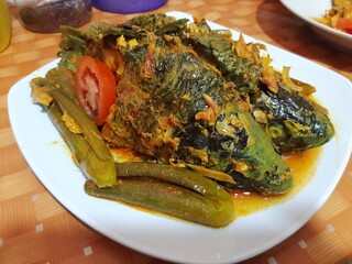 Bataknese cuisine arsik carp, Arsik is an Indonesian spicy fish dish of the Batak Toba