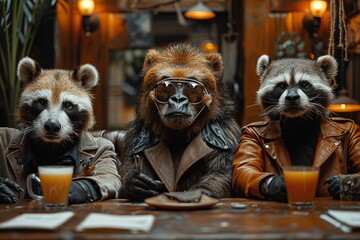 Men's Animals Meetup in Office Loft