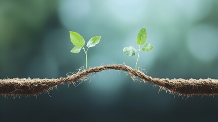 Intertwined Vines Representing Strained Relationships Rooted in Dishonesty