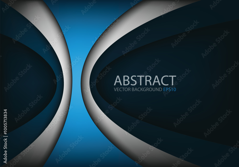 Poster graphic vector curve line overlap background for text and message design